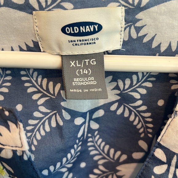 Old Navy girls split neck blouse - Picture 3 of 5